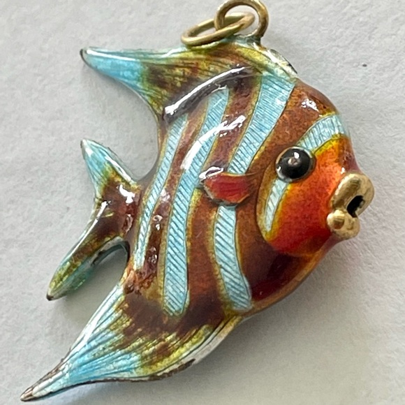 Vintage Enamel Fish Charm - Pendant - Picture 9 of 9